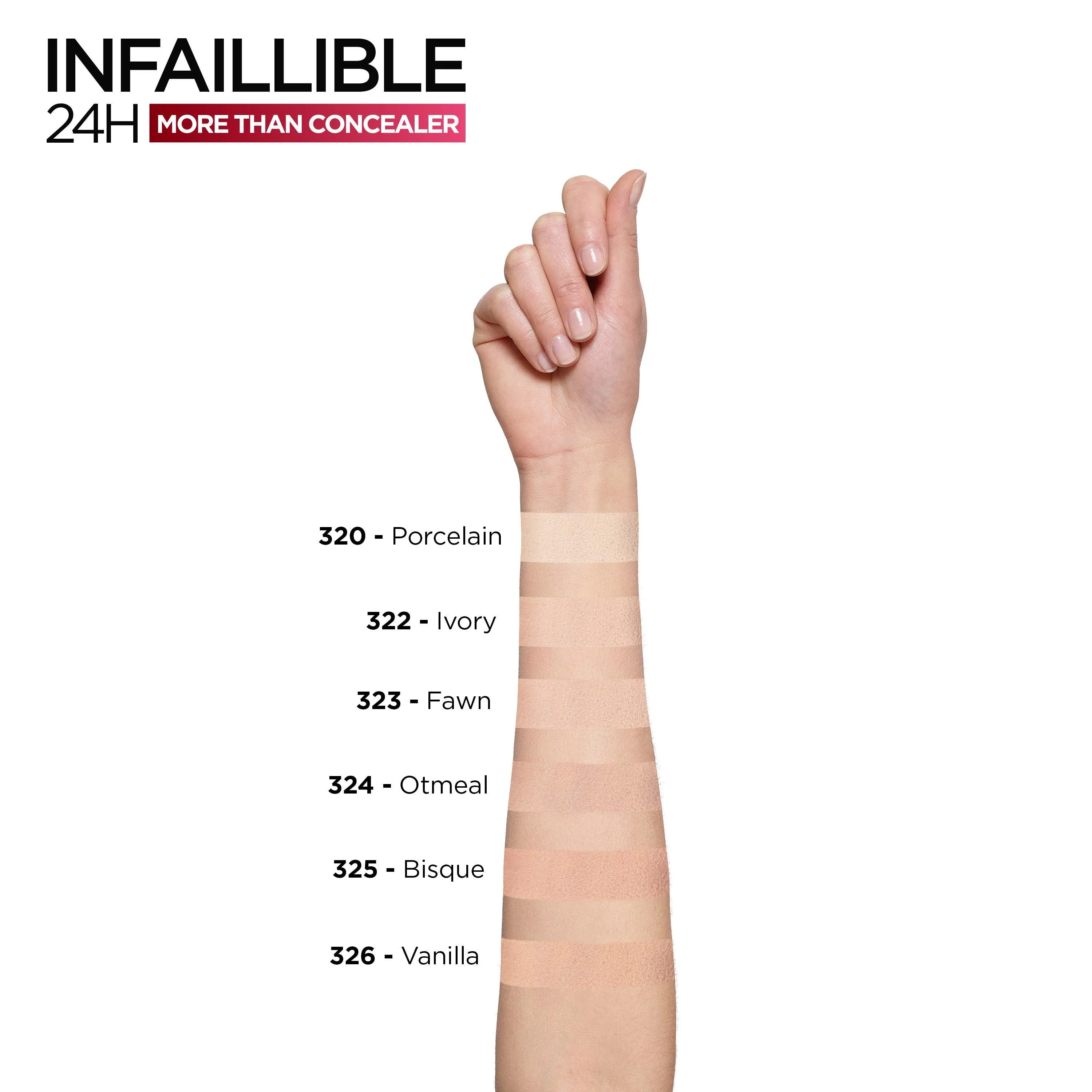 L’Oréal Paris Infaillible Full Wear Waterproof Concealer Up To 24h Full Coverage-Flawless Matte Finish