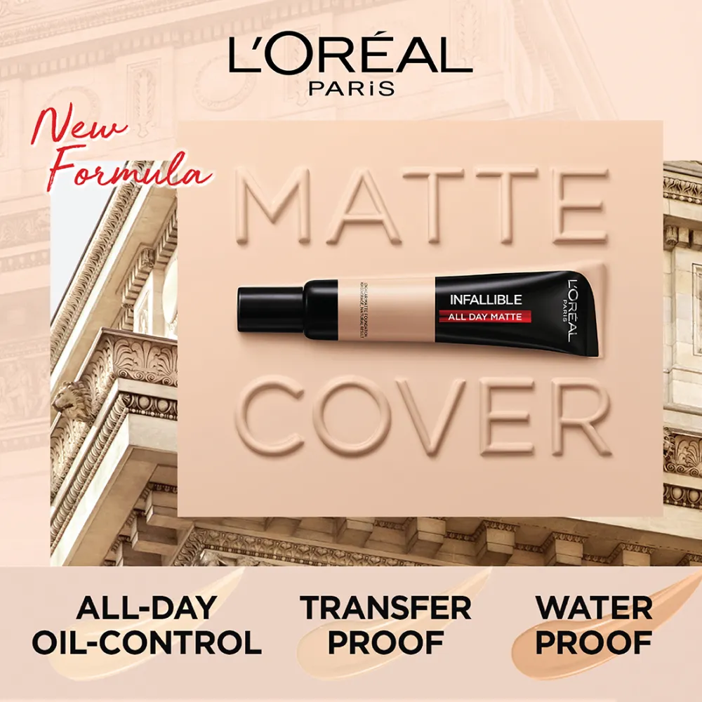 L’Oréal Paris Infallible 24H Matte Cover Liquid Foundation, 123 Natural Vanilla
, 35 ml