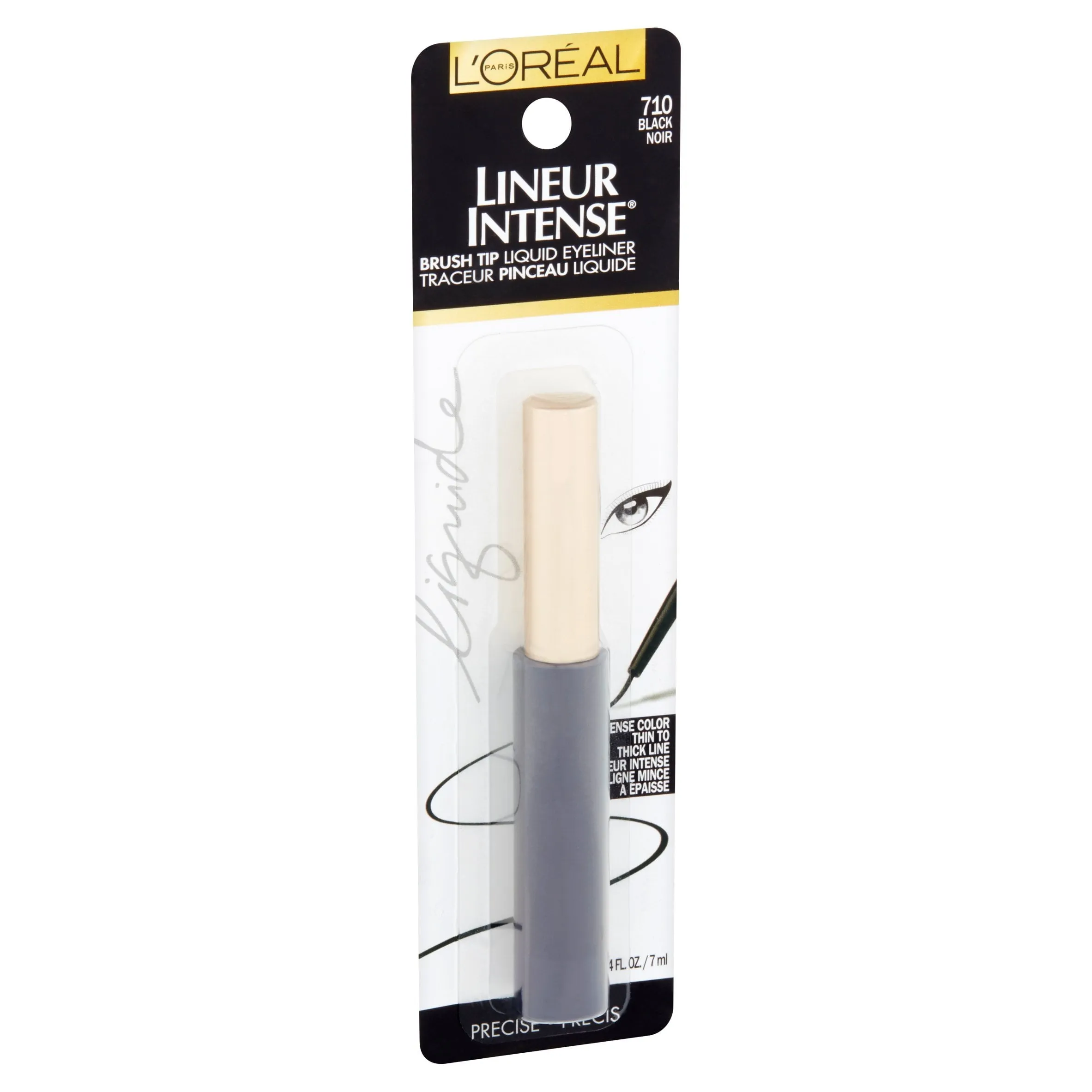 L'Oreal Paris Lineur Intense Brush Tip Liquid Eyeliner, Black