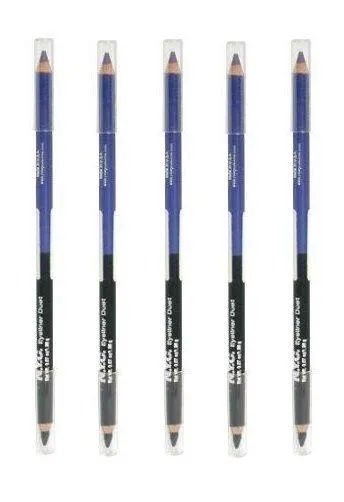 Lot Of 5 - Nyc Eye Liner Duet Pencil #886 Through The Storm