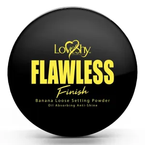 LoveShy Vegan Loose Setting Powder 5g with makeup sponge, banana loose setting powder (Banana)