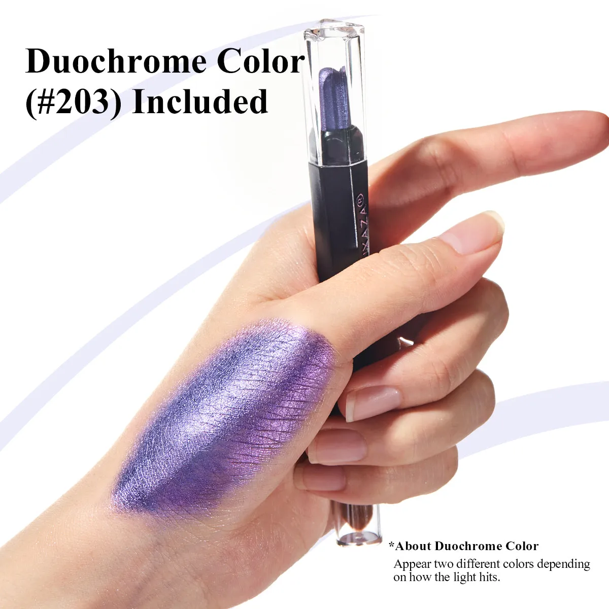 Luxaza - Multichrome Eyeshadow Stick #203 - Deep Wisteria