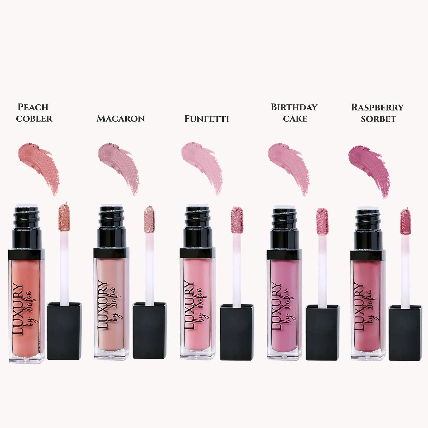 Luxury by Sofia Cocoa Lip Gloss, 5 Shades