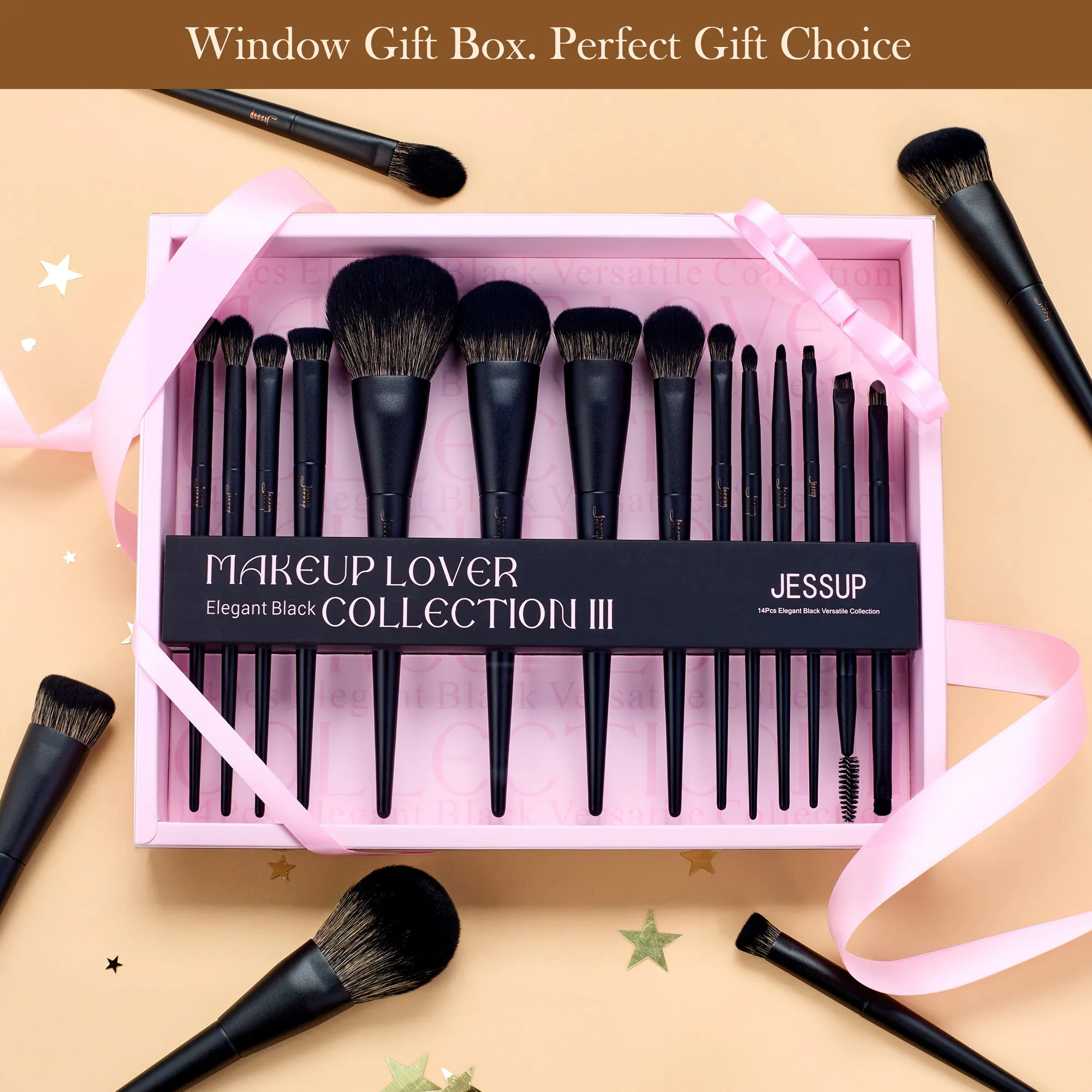 Makeup Brush Gift Set Matt Black T336-G
