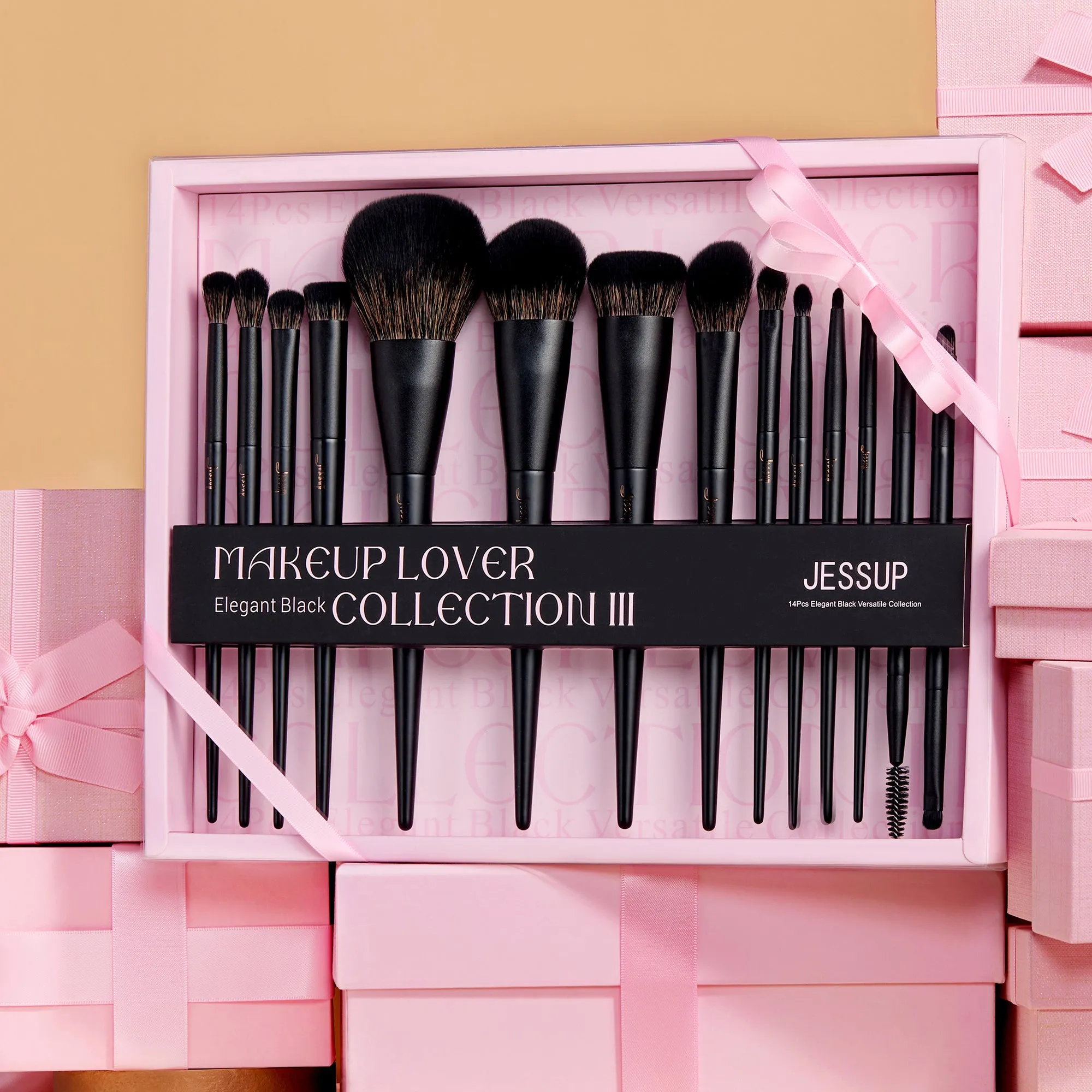 Makeup Brush Gift Set Matt Black T336-G
