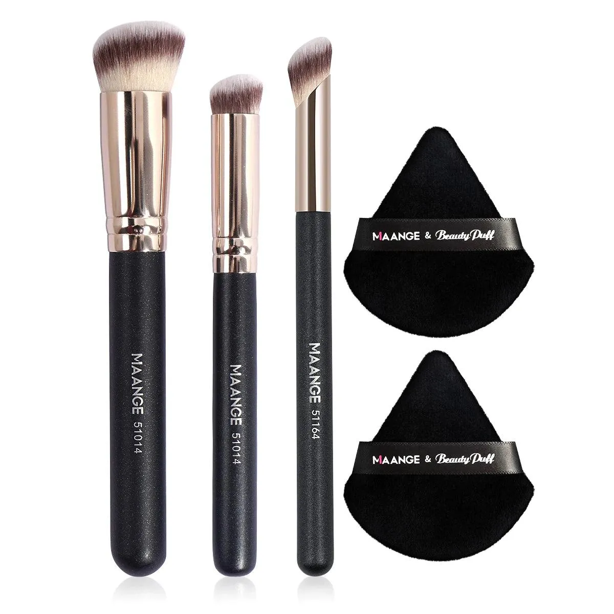 Makeup Brushes Set, High-Quality Synthetic Hair, Versatile 5-Piece Set, Seamless Blending, Compact and Portable, Perfect for Most Makeup Needs