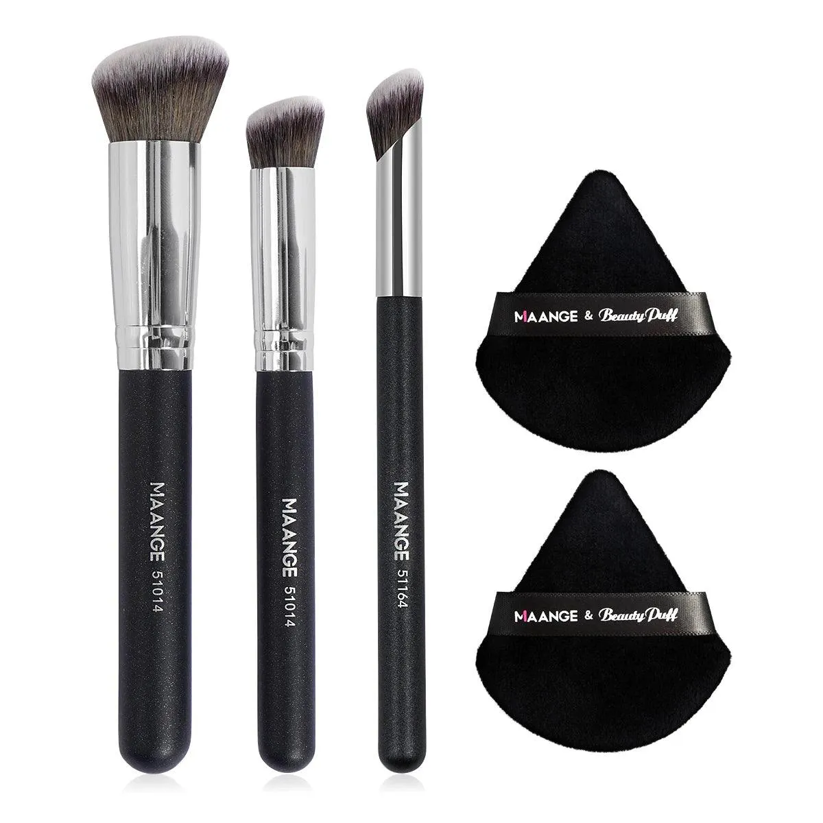 Makeup Brushes Set, High-Quality Synthetic Hair, Versatile 5-Piece Set, Seamless Blending, Compact and Portable, Perfect for Most Makeup Needs