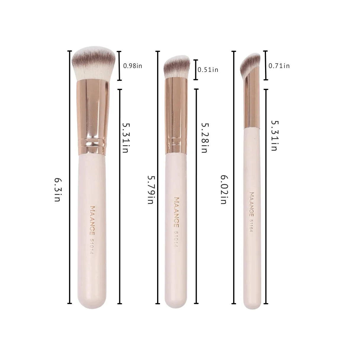Makeup Brushes Set, High-Quality Synthetic Hair, Versatile 5-Piece Set, Seamless Blending, Compact and Portable, Perfect for Most Makeup Needs