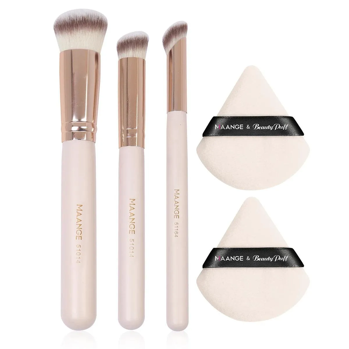 Makeup Brushes Set, High-Quality Synthetic Hair, Versatile 5-Piece Set, Seamless Blending, Compact and Portable, Perfect for Most Makeup Needs