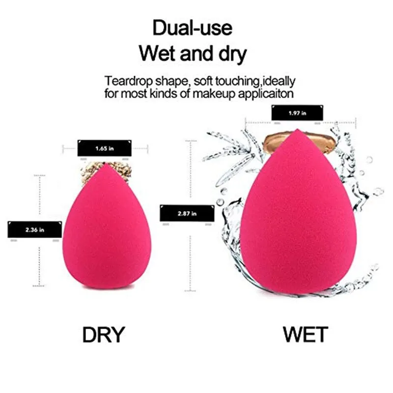 Makeup Sponge Blender Beauty Foundation Blending Sponge for Liquid,Cream,Powder,Multi-colored Makeup Sponge Original Blenders
