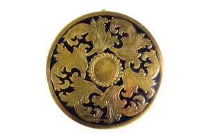 MARAVILLA engraved powder compact case