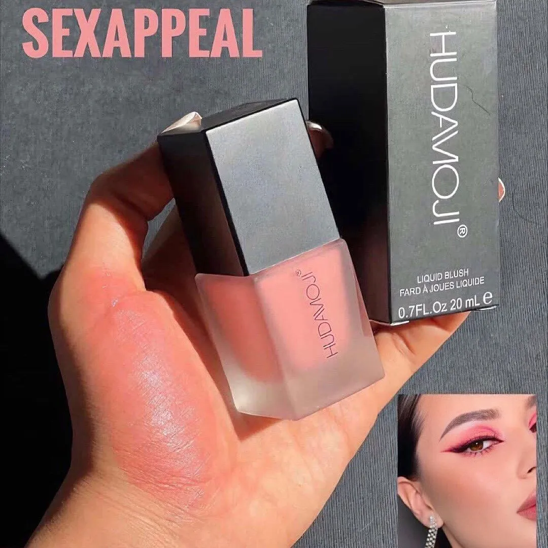 Matte Velvet Liquid Blush Waterproof Cheek Blusher Natural Lasting Moisturizer Gel Creamy Rouge Face Contouring Brightening Tone Blush