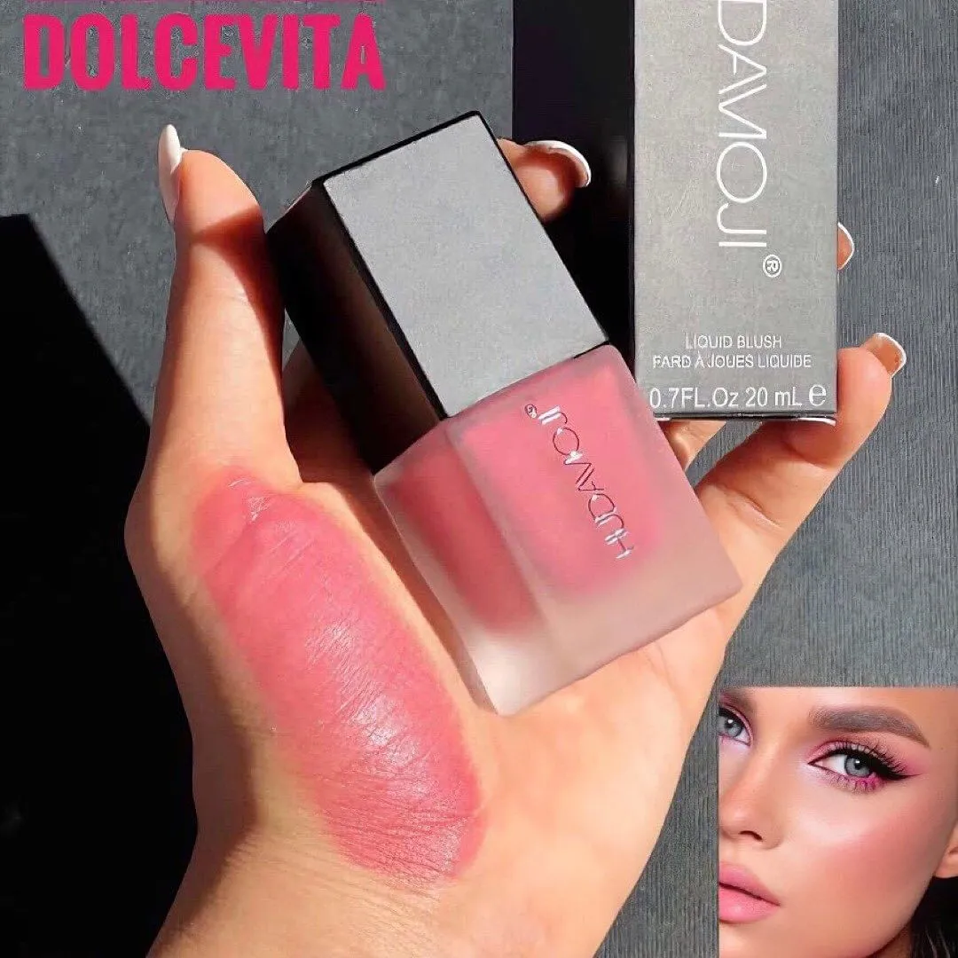 Matte Velvet Liquid Blush Waterproof Cheek Blusher Natural Lasting Moisturizer Gel Creamy Rouge Face Contouring Brightening Tone Blush
