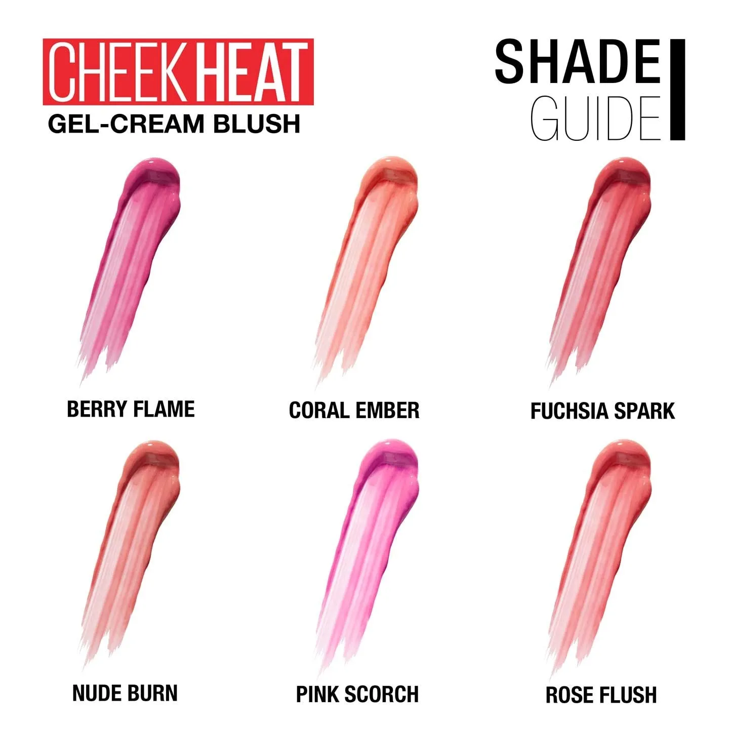 Maybelline Cheek Heat Gel Cream Blush - Fuchsia Spark