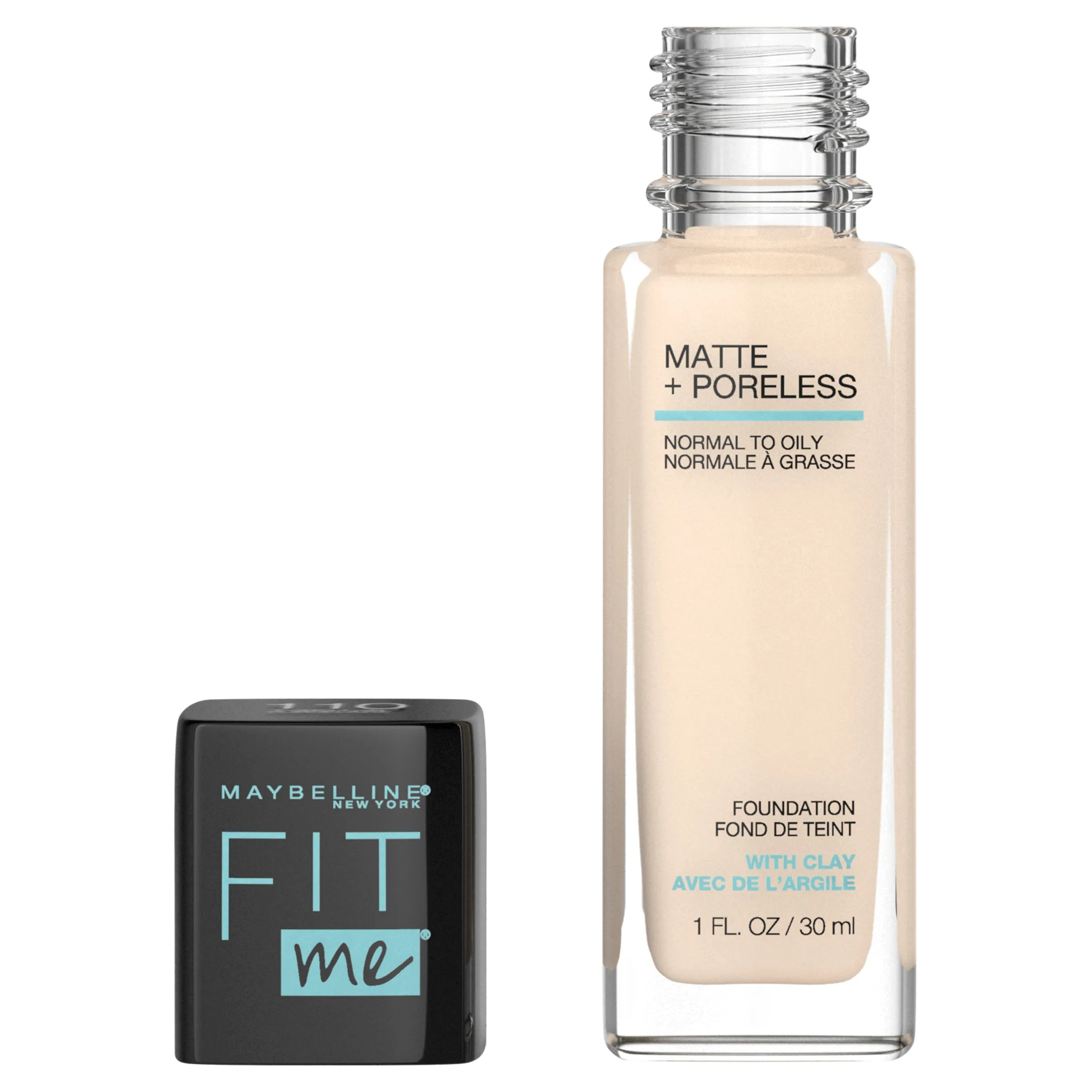 Maybelline Fit Me Matte & Poreless Mattifying Liquid Foundation - Porcelain 110