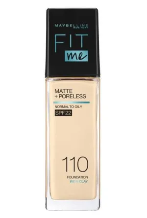 Maybelline Fit Me Matte   Poreless Foundation- Porcelain 110