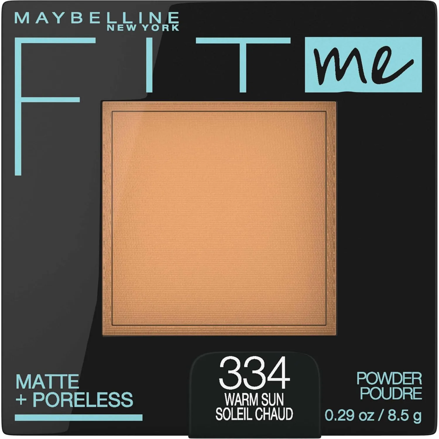 Maybelline Fit Me Matte   Poreless Pressed Face Powder Makeup & Setting Powder, Warm Sun, 1 Count
