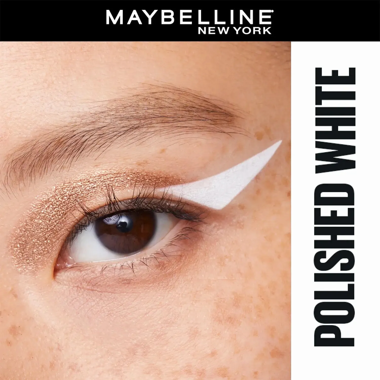 Maybelline New York Tattoo Eye Liner Gel Color Pencil, Matte Finish, Polished White, 1.2g