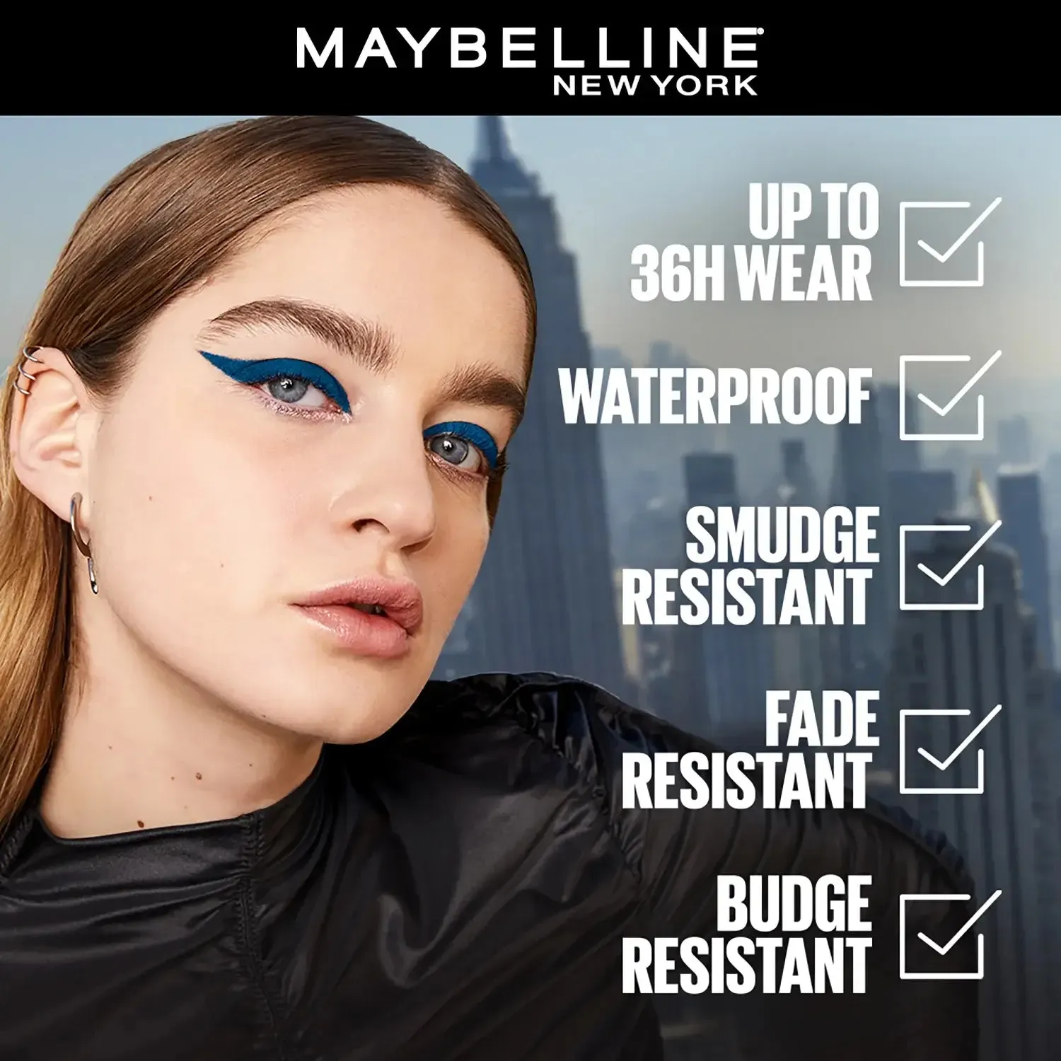 Maybelline New York Tattoo Eye Liner Gel Color Pencil, Matte Finish, Polished White, 1.2g