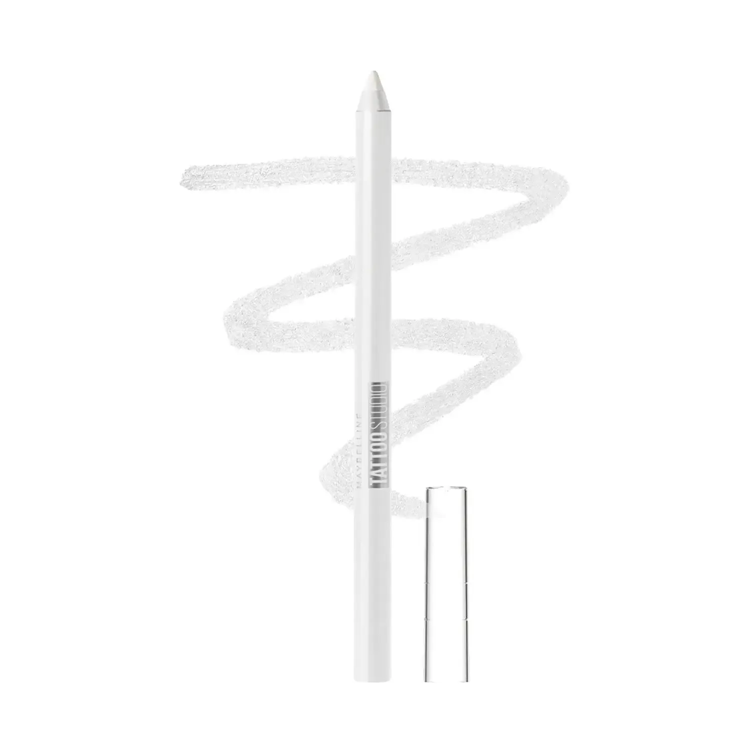 Maybelline New York Tattoo Eye Liner Gel Color Pencil, Matte Finish, Polished White, 1.2g