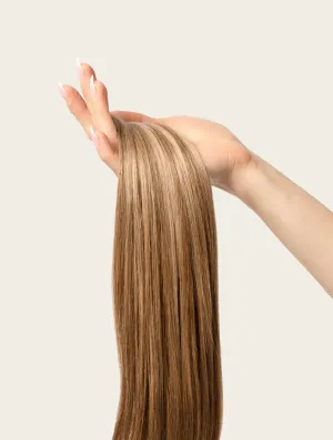 Medium Blonde Highlighted, 20" Quad Clip-In Hair Extensions, P6/16/613 | 265g