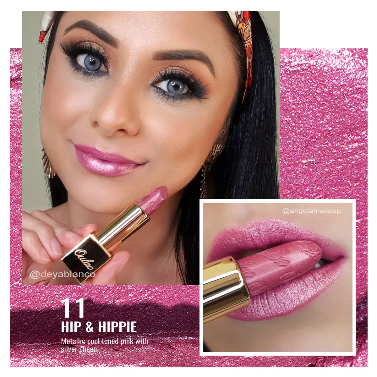 Metallic Shine Lipstick | D11 Hip & Hippie