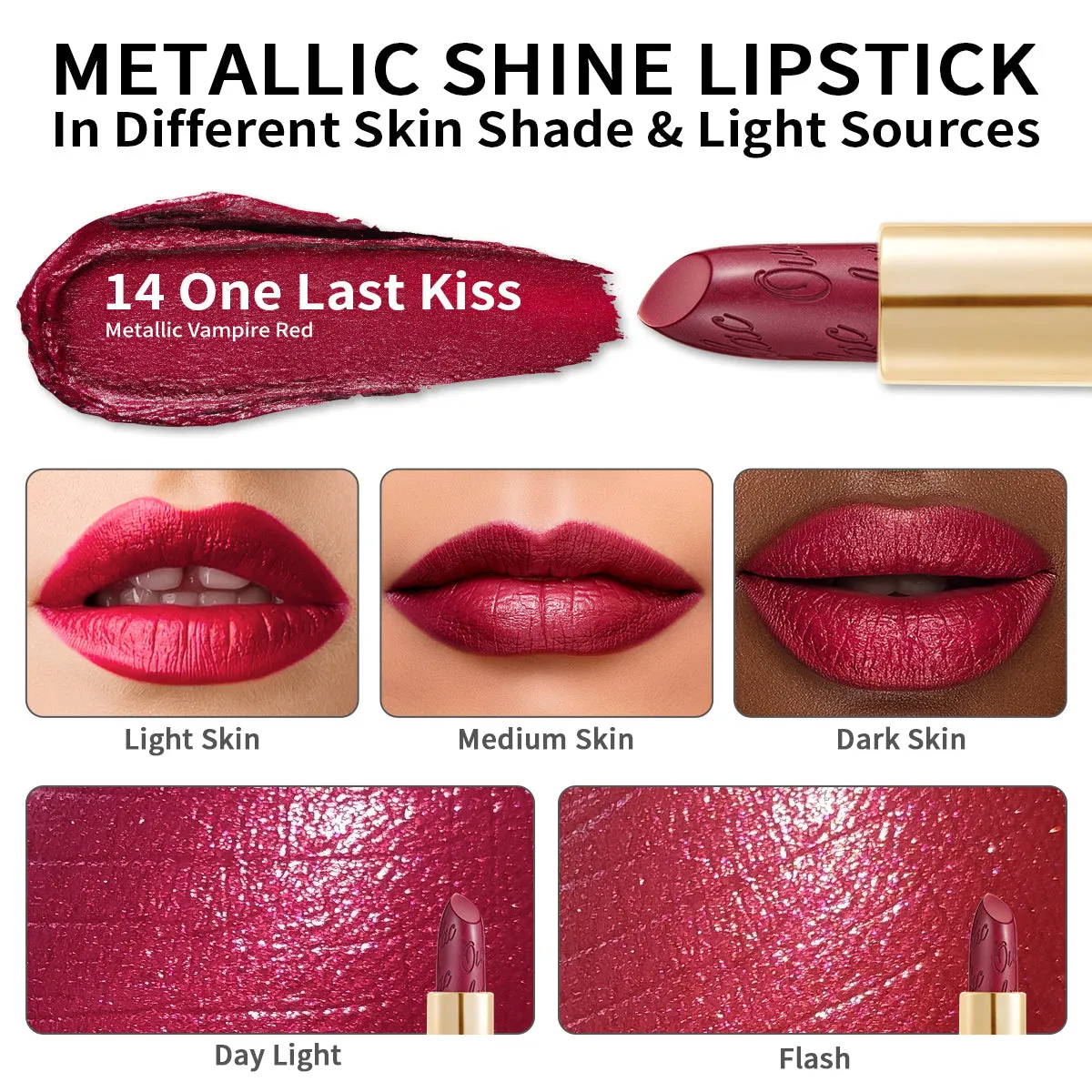Metallic Shine Lipstick | D14 One Last Kiss