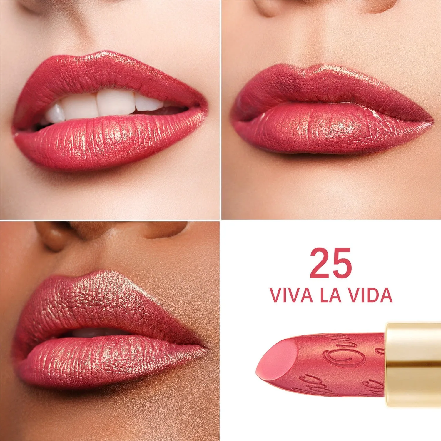 Metallic Shine Lipstick | D25 Viva La Vida