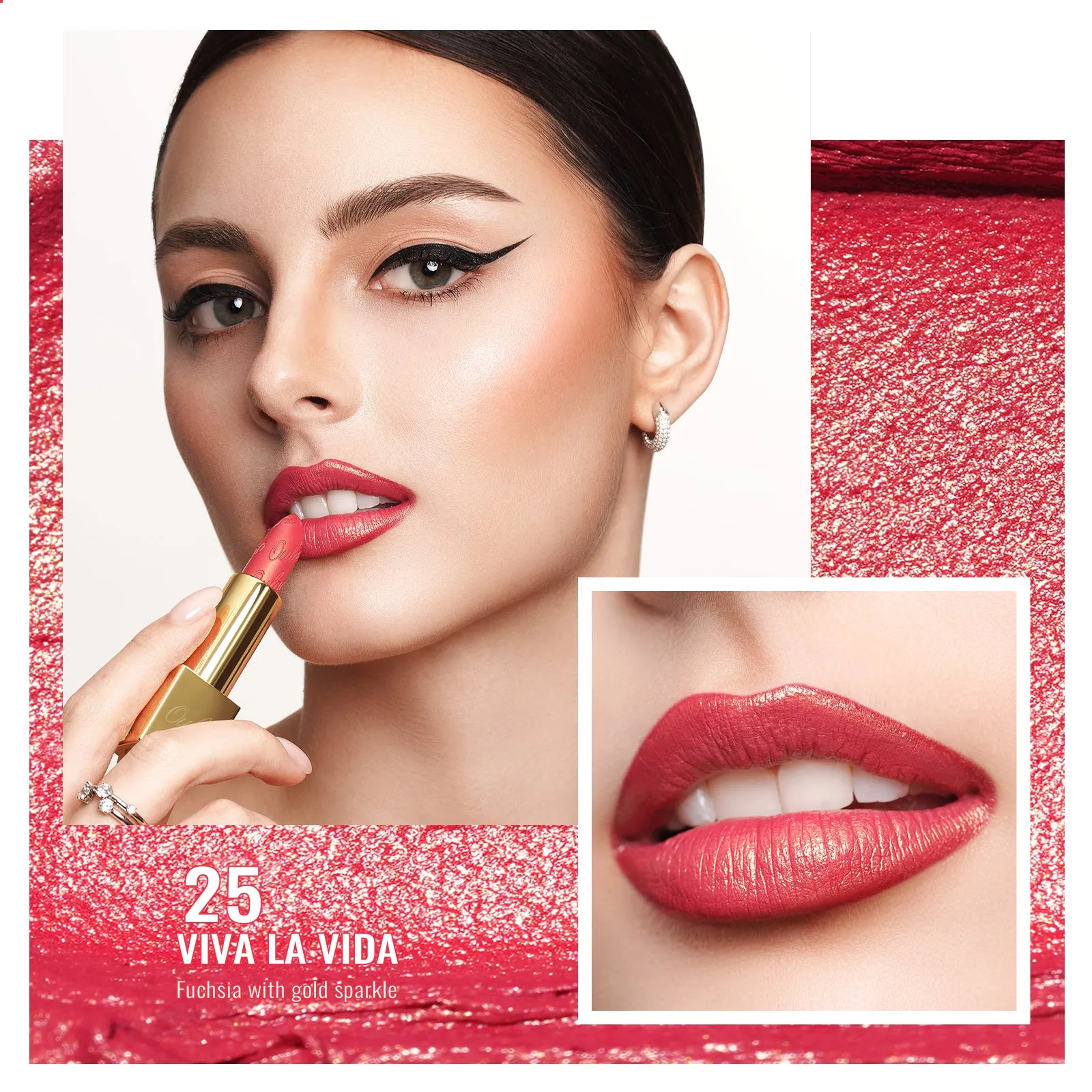 Metallic Shine Lipstick | D25 Viva La Vida