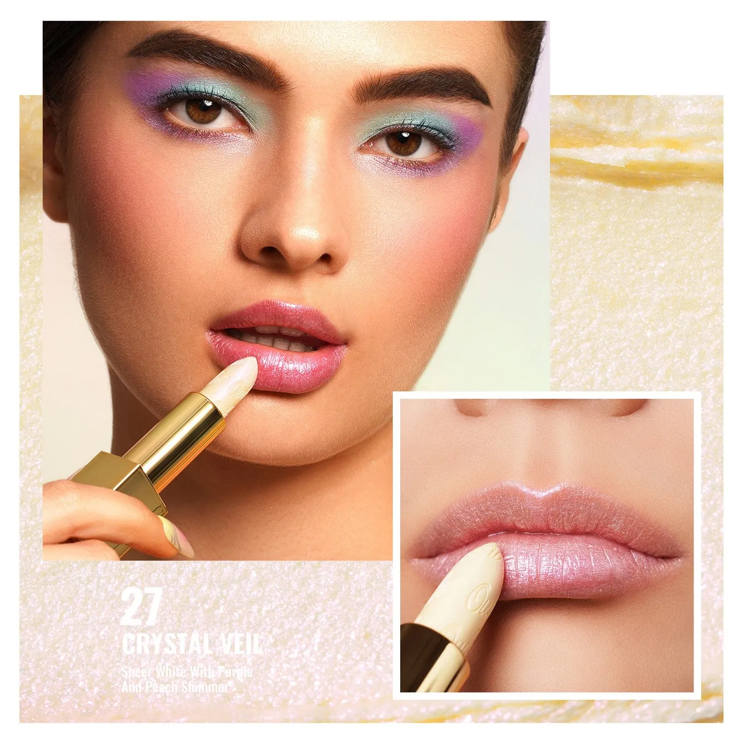 Metallic Shine Lipstick | D27 Crystal Veil