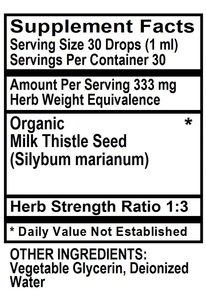 Milk Thistle (Alcohol Free),  oz
