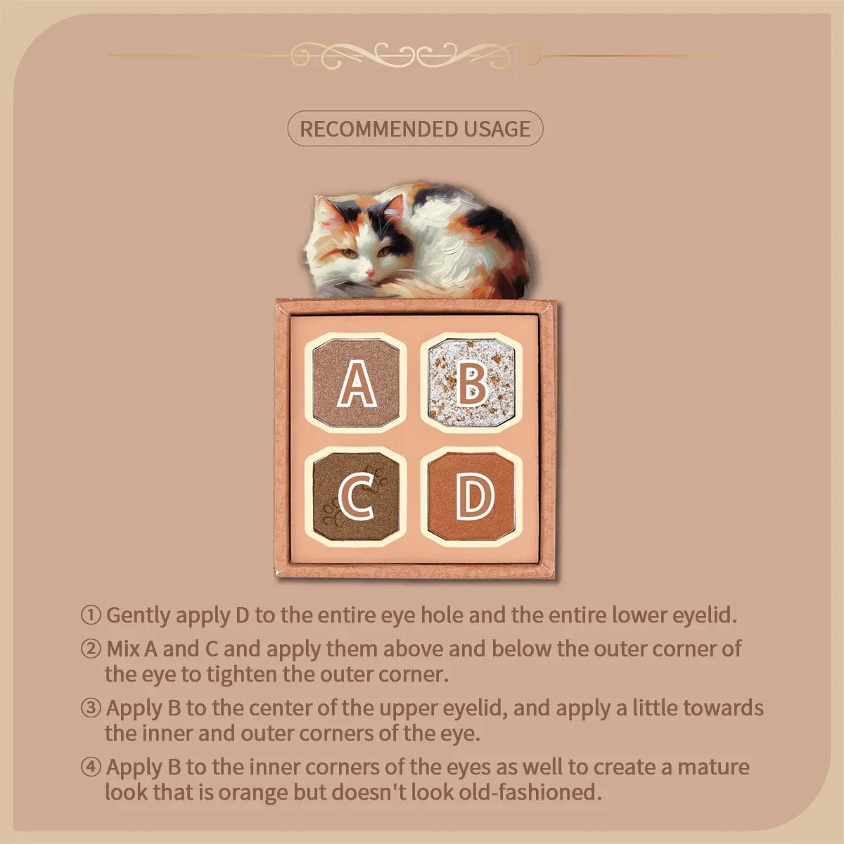 MILLEFEE My Kitty Shadow Palette - 03 Calico