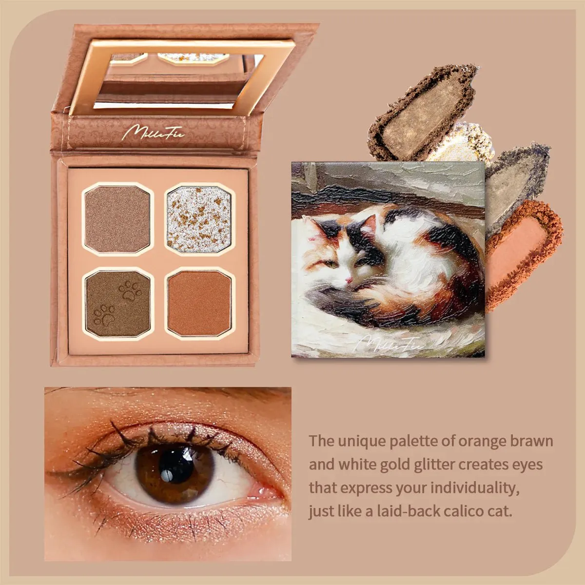 MILLEFEE My Kitty Shadow Palette - 03 Calico