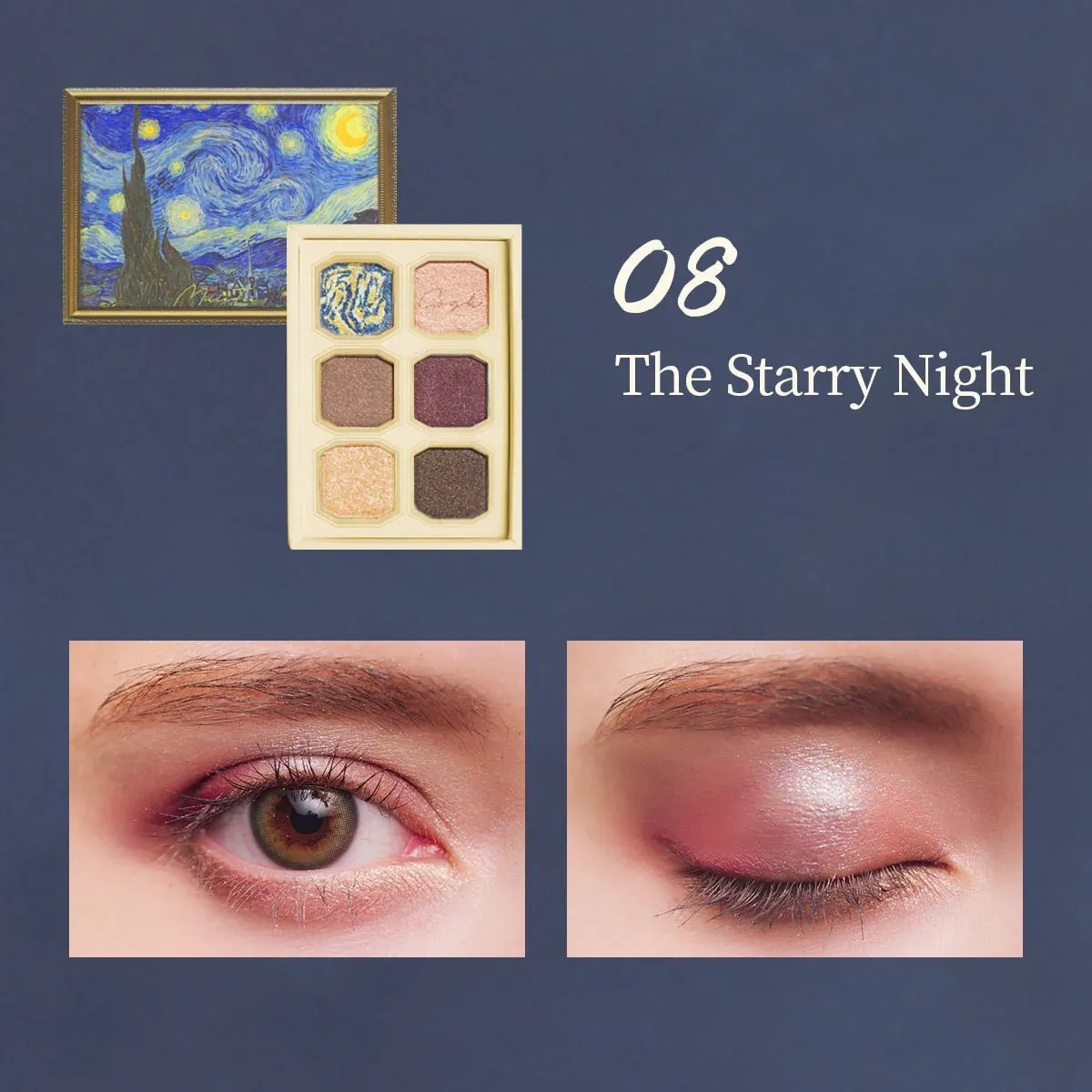 MILLEFEE Painting Shadow Palette - 08 The Starry Night