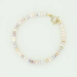 Minimalist Fresh Water Pearl Bracelet, Blush