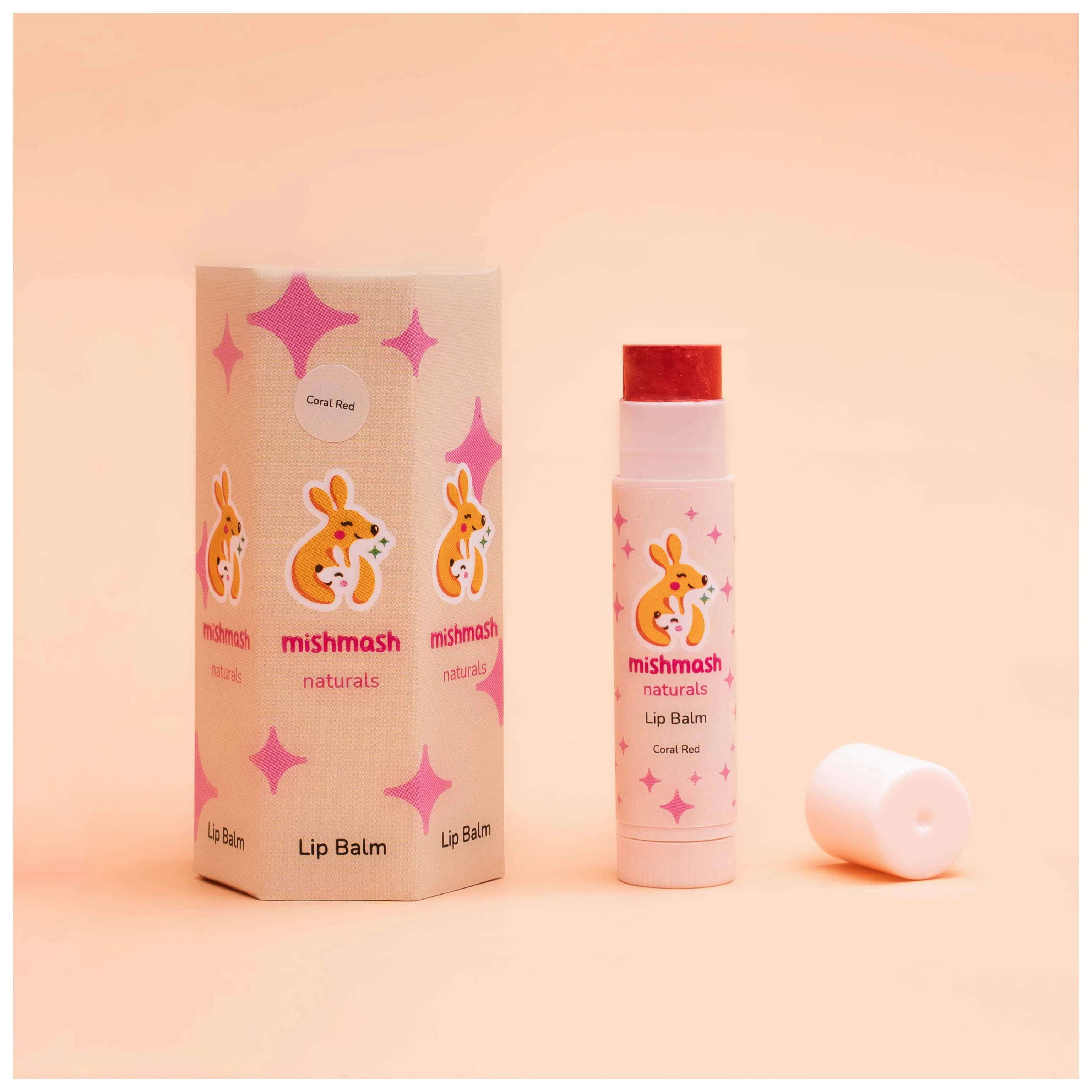 Mishmash Naturals Coral Red Lip Balm