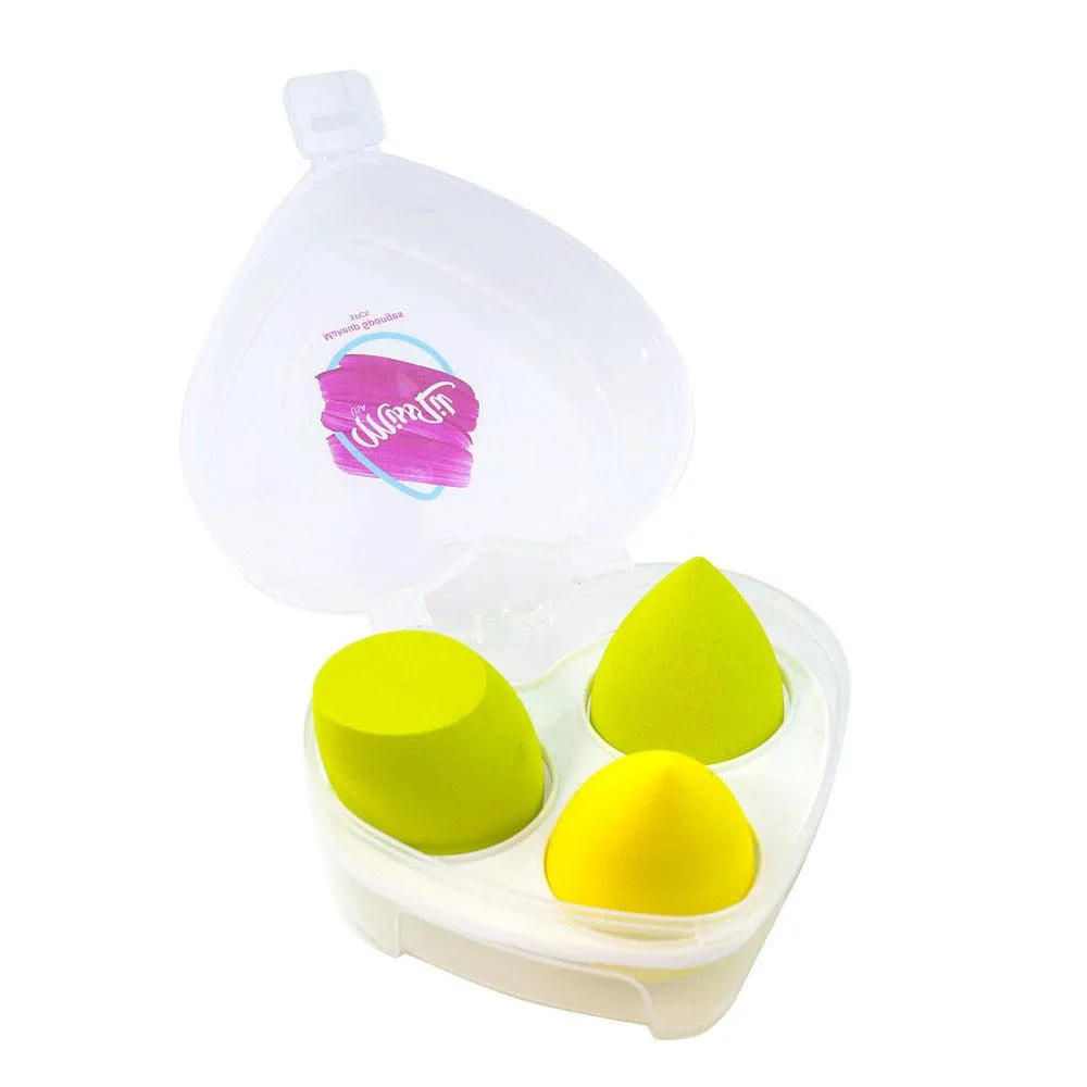 Miss Lil USA Heart Makeup Sponges 3pcs/set Pack of 12