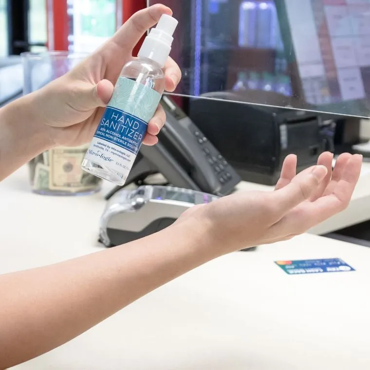 Mixologie Unscented Hand Sanitizer Spray (100 mL / 3.3 Fl. Oz.)