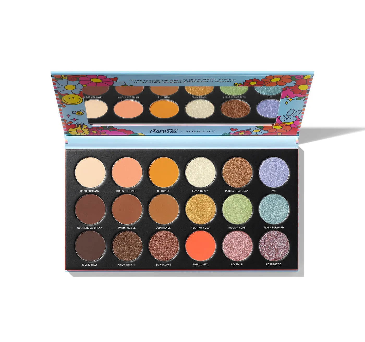Morphe Coca Cola 1971 The Unity Collection Awe Together Artistry Eyeshadow Palette