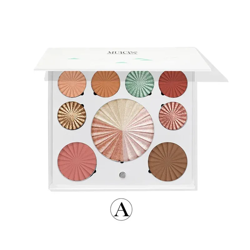 Muicin White Blusher & Eyeshadow Palette - Natural Elegance B