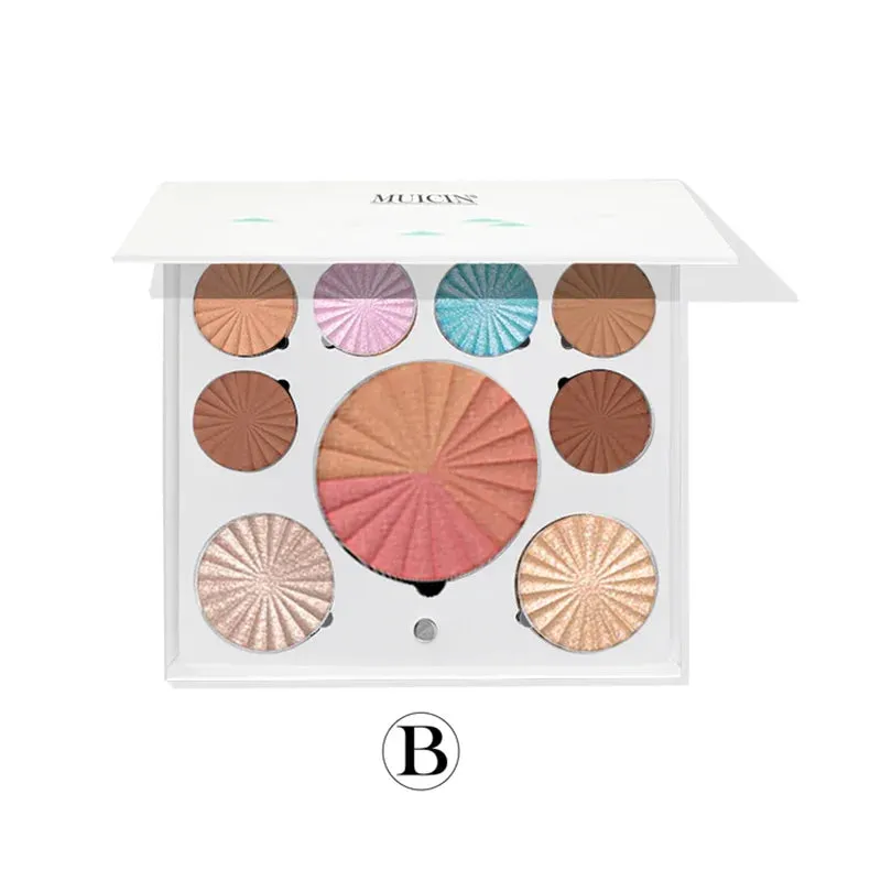 Muicin White Blusher & Eyeshadow Palette - Natural Elegance B