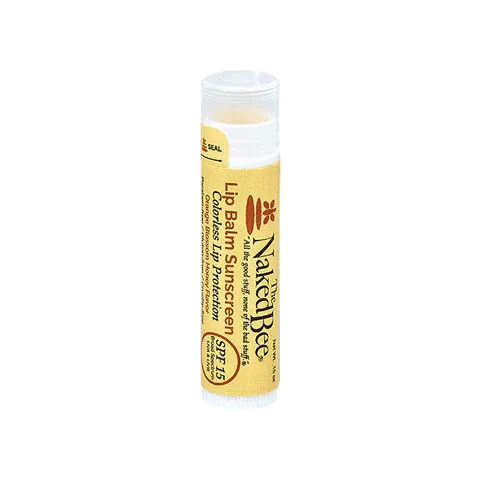 Naked Bee Colorless Lip Balm Sunscreen SPF 15