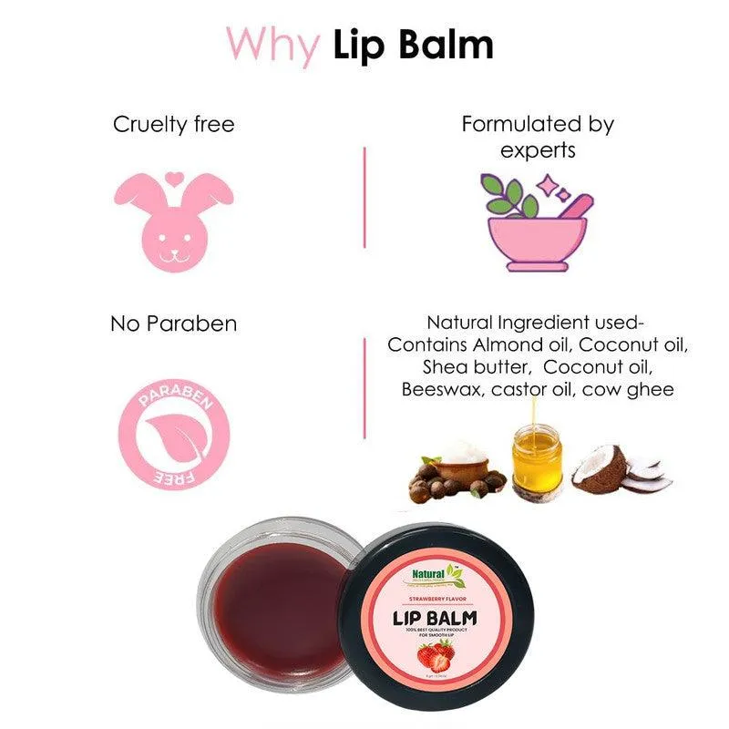 Natural Health and Herbal products Strawberry Citrus Lip Balm Keep bright Lips Stylish Long Lasting Moisturization 12 Hrs Miniaturization, Long Lasting, Romantic, Kissable, Smooth Enriched, Care- 8g