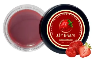 Natural Health and Herbal products Tangy Strawberry Temptation Lip Soother - Natural Goodness Morning Lips Sticks 12 Hrs Miniaturization, Long Lasting, Romantic, Kissable, Smooth Enriched, LipCare- 8g