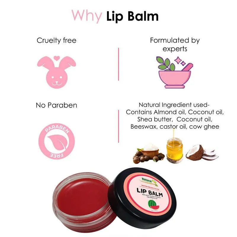 Natural Health and Herbal products Tropical Fruit Delight: Water-Melon-Red Tinted Balm for Everyday Glam Bright Lip 12 Hrs Miniaturization, Long Lasting, Romantic, Kissable, Smooth Enriched, Care- 8g