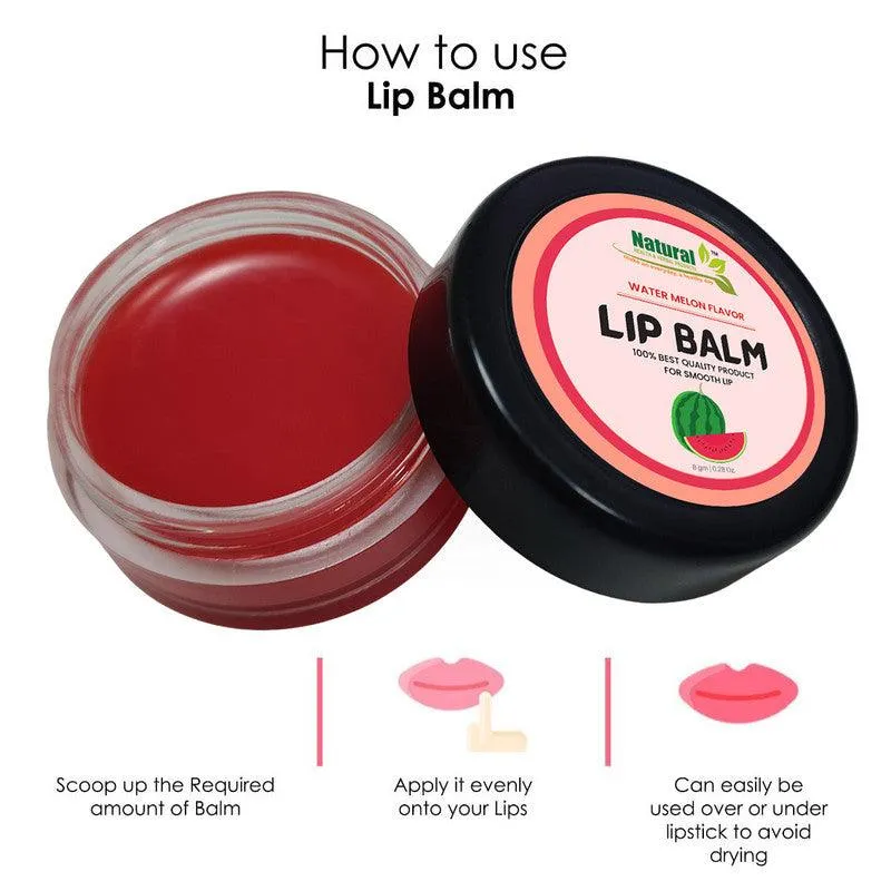 Natural Health and Herbal products Tropical Fruit Delight: Water-Melon-Red Tinted Balm for Everyday Glam Bright Lip 12 Hrs Miniaturization, Long Lasting, Romantic, Kissable, Smooth Enriched, Care- 8g