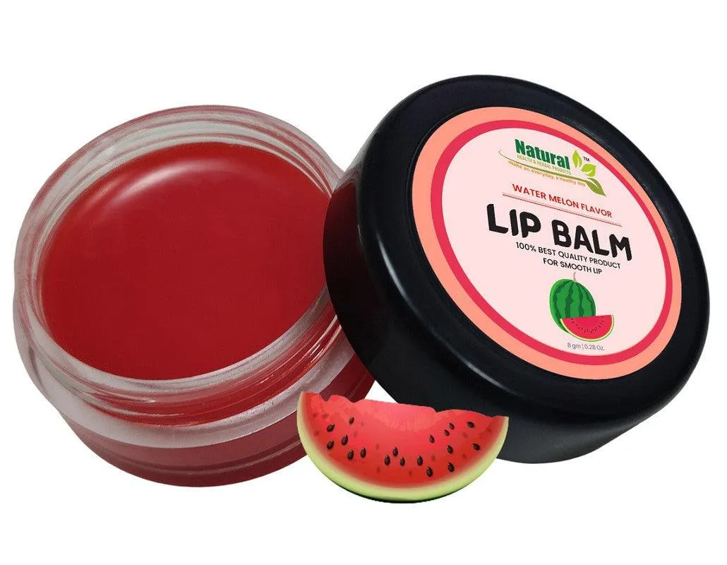 Natural Health and Herbal products Tropical Fruit Delight: Water-Melon-Red Tinted Balm for Everyday Glam Bright Lip 12 Hrs Miniaturization, Long Lasting, Romantic, Kissable, Smooth Enriched, Care- 8g
