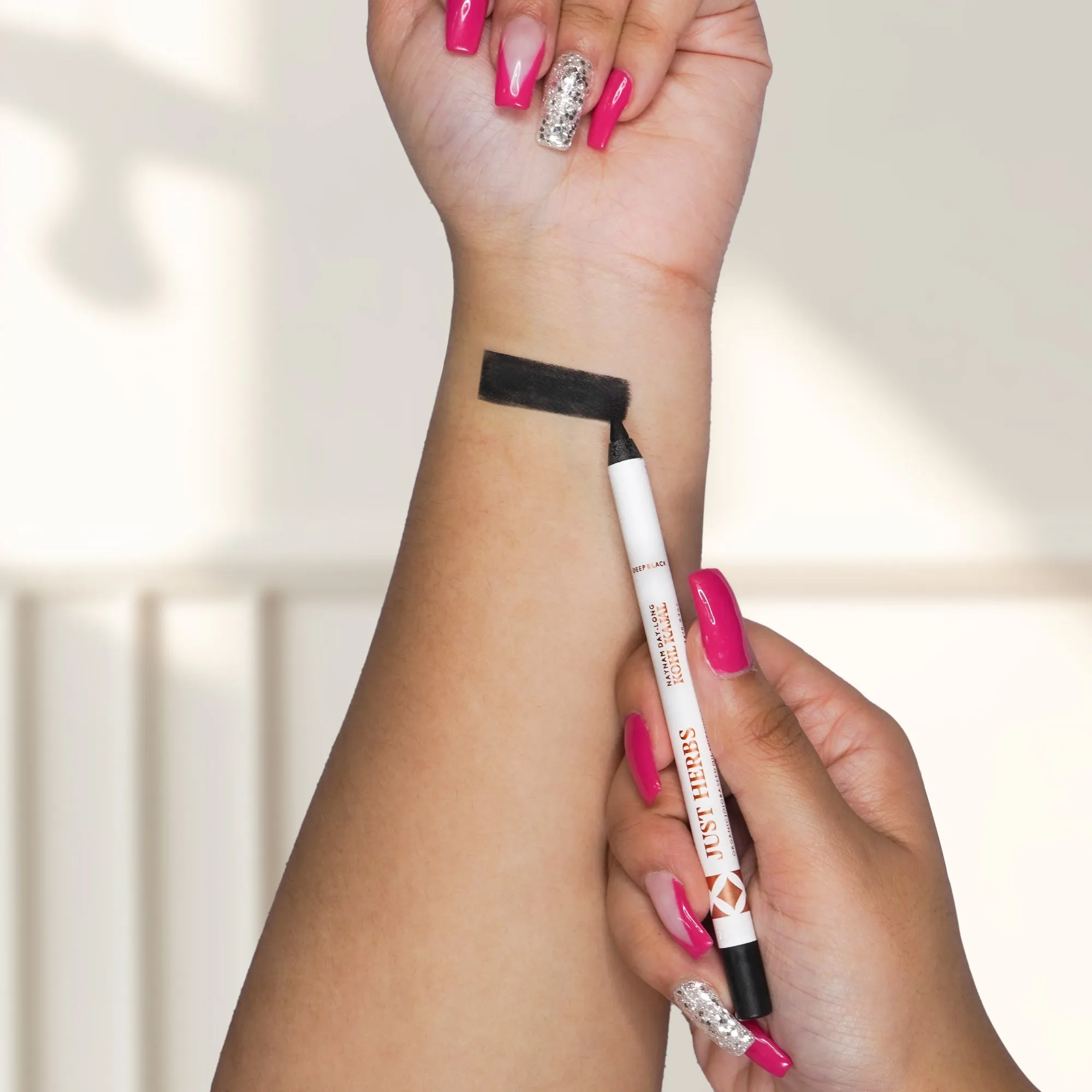 Naynam Day Long Sharpenable Kajal (Available in 6 Shades) - Just Herbs