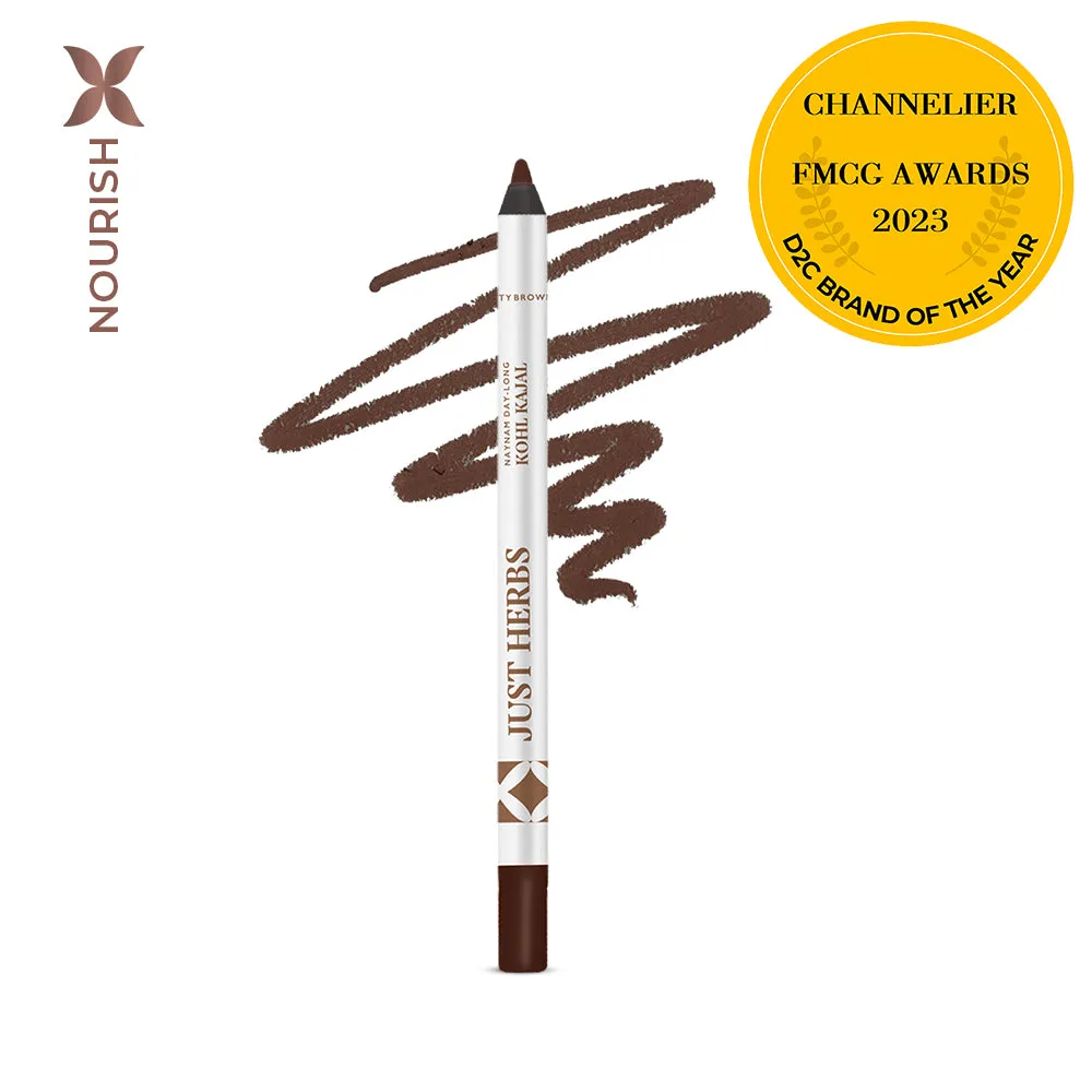 Naynam Day Long Sharpenable Kajal (Available in 6 Shades) - Just Herbs