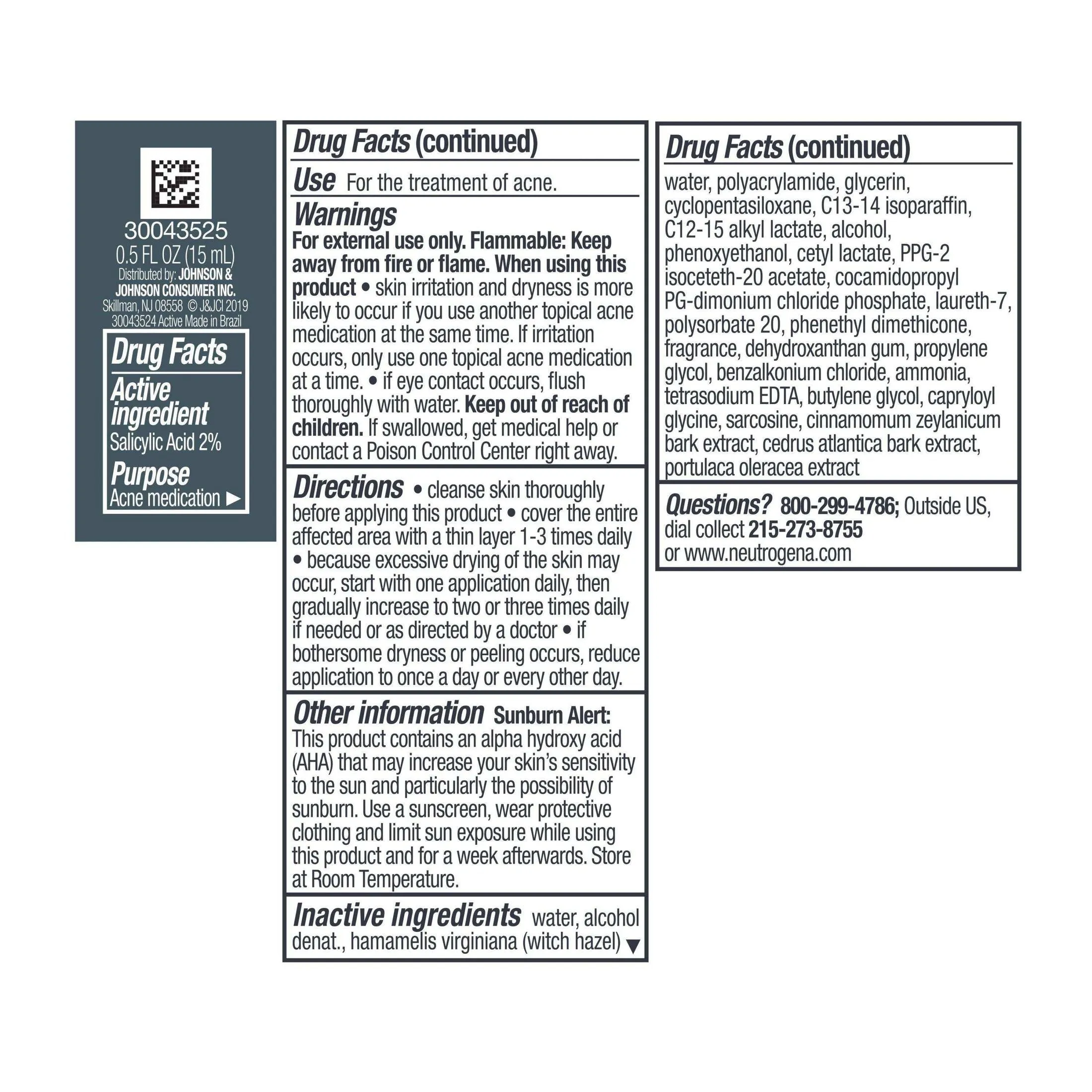 Neutrogena Rapid Clear Acne Eliminating Spot Gel - 0.5 fl oz